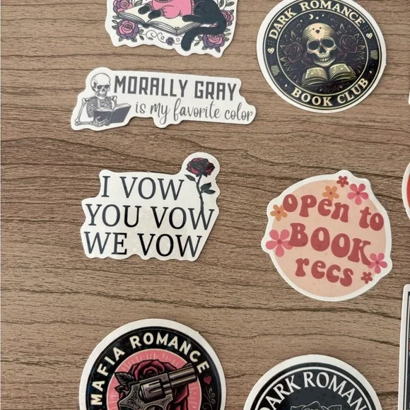 Bookish bundle Sticker Set with Pen Bookmarks - Picture 9 of 11